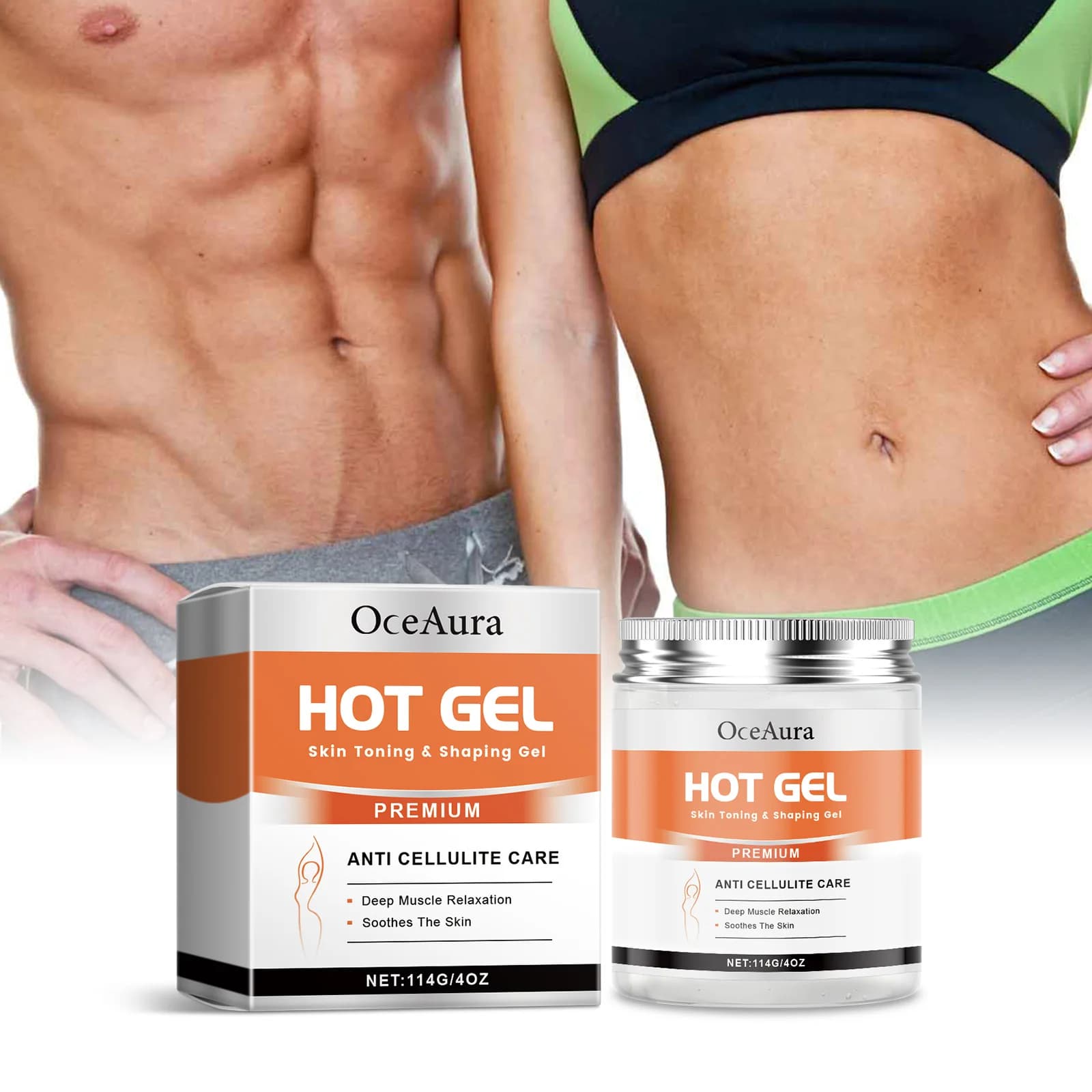Crema snellente per il corpo caldo Anticellulite Bruciatore di grasso Stringe la pancia Anti-cedimento Potenziatore di sudorazione Crema modellante per i muscoli addominali