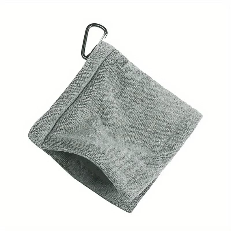 Golf Balls Cleaning Towel with Carabiner Hook - Get a Spotless Club Head Every Time!