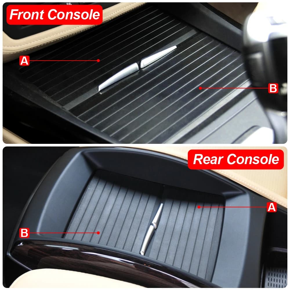 Car Center Console Cup Holder Cover Slide Roller Blinds Storage Box cerniera copertura scorrevole per BMW X5 E70 X6 E71 E72 2007-2014