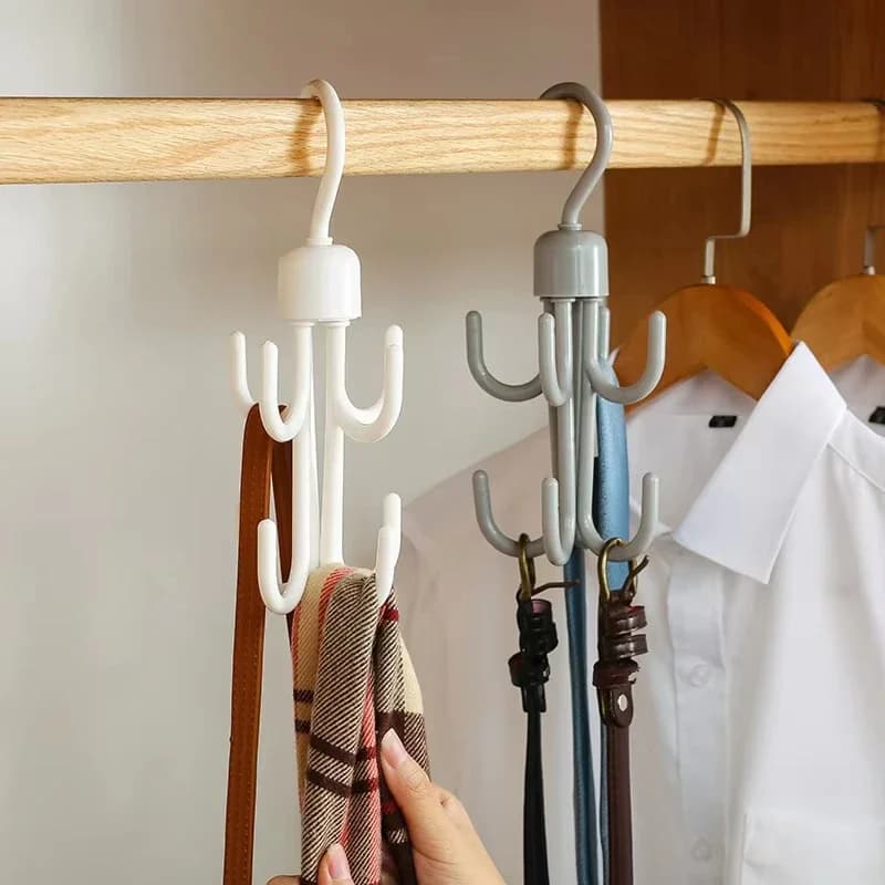 Multifunctional Hook for Wardrobe, Organizer Swivel Clothes Hanger, Hooks for Bags, Organizer for Dogs and Bras