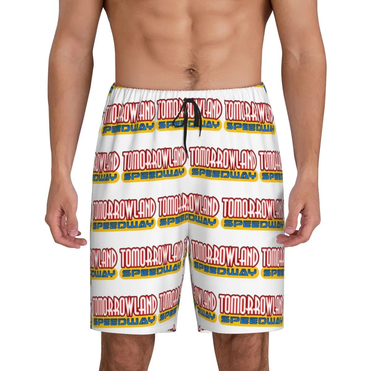 Custom Tomorrowland Adult Cowboy Short Pajama Pants Men Sleepwear Sleep Lounge Bottom Shorts Sleeping Pants