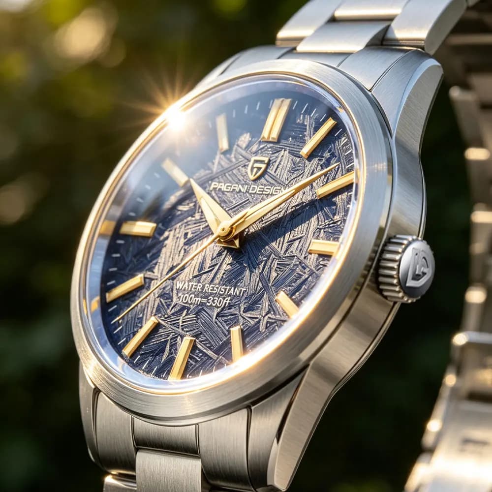 PAGANI DESIGN 40MM Men Quartz Watch TMI VH31 Luxury Business Top Sapphire 316L Stainless Steel 100M Waterproof Watches Men Gift