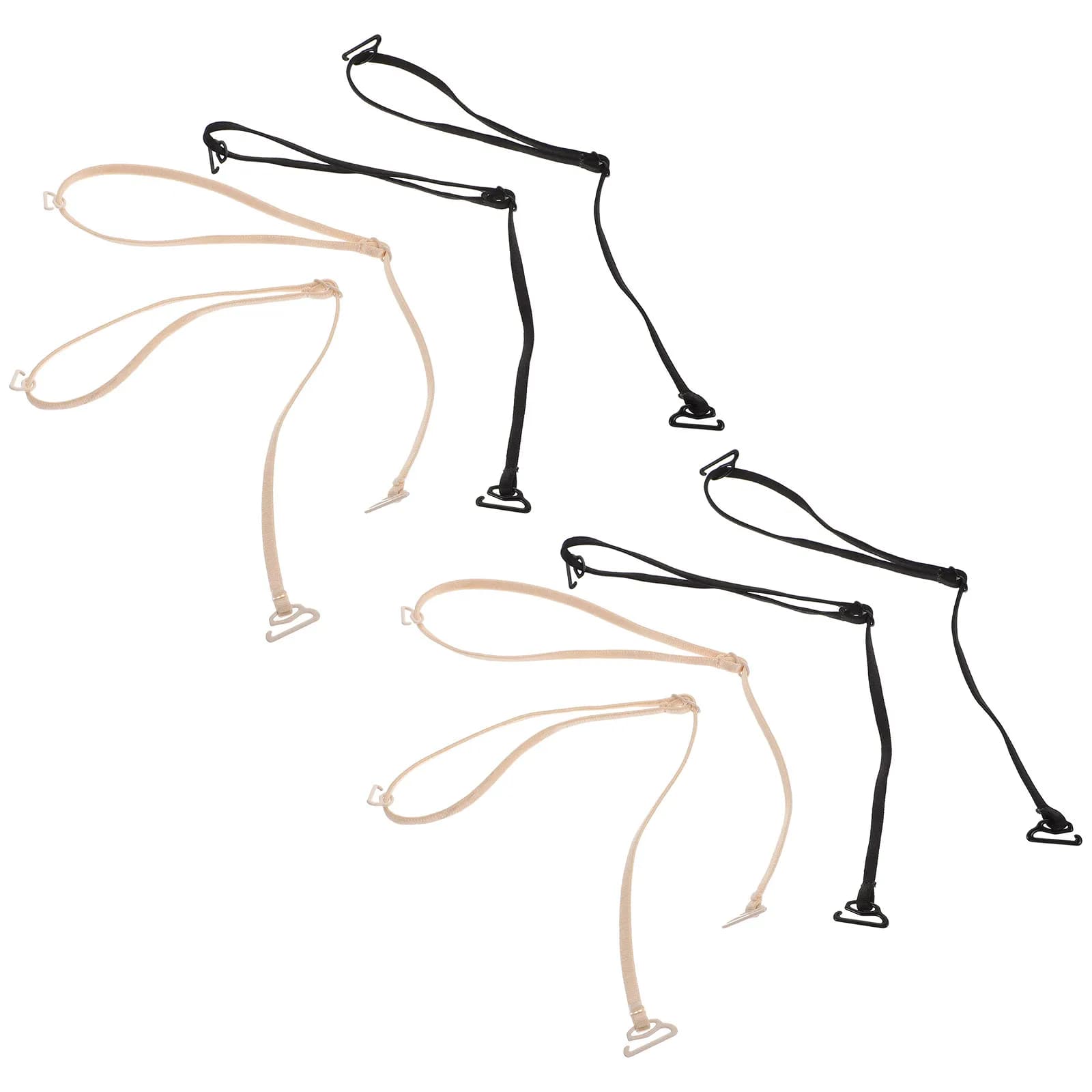 8 Pezzi Estensioni Regolabili per Spalline Reggiseno, Cinghie Elastiche Antiscivolo per Biancheria Intima, Cinghie Sicure per Reggiseno da Donna, Spalline Antiscivolo