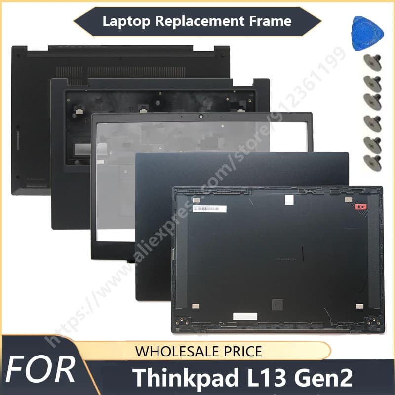 NEW For ThinkPad L13 Gen2 / S2 5th 6th 2020 Laptop LCD Back Cover Front Bezel Palmrest Bottom Case Hinges speaker Laptop Frames