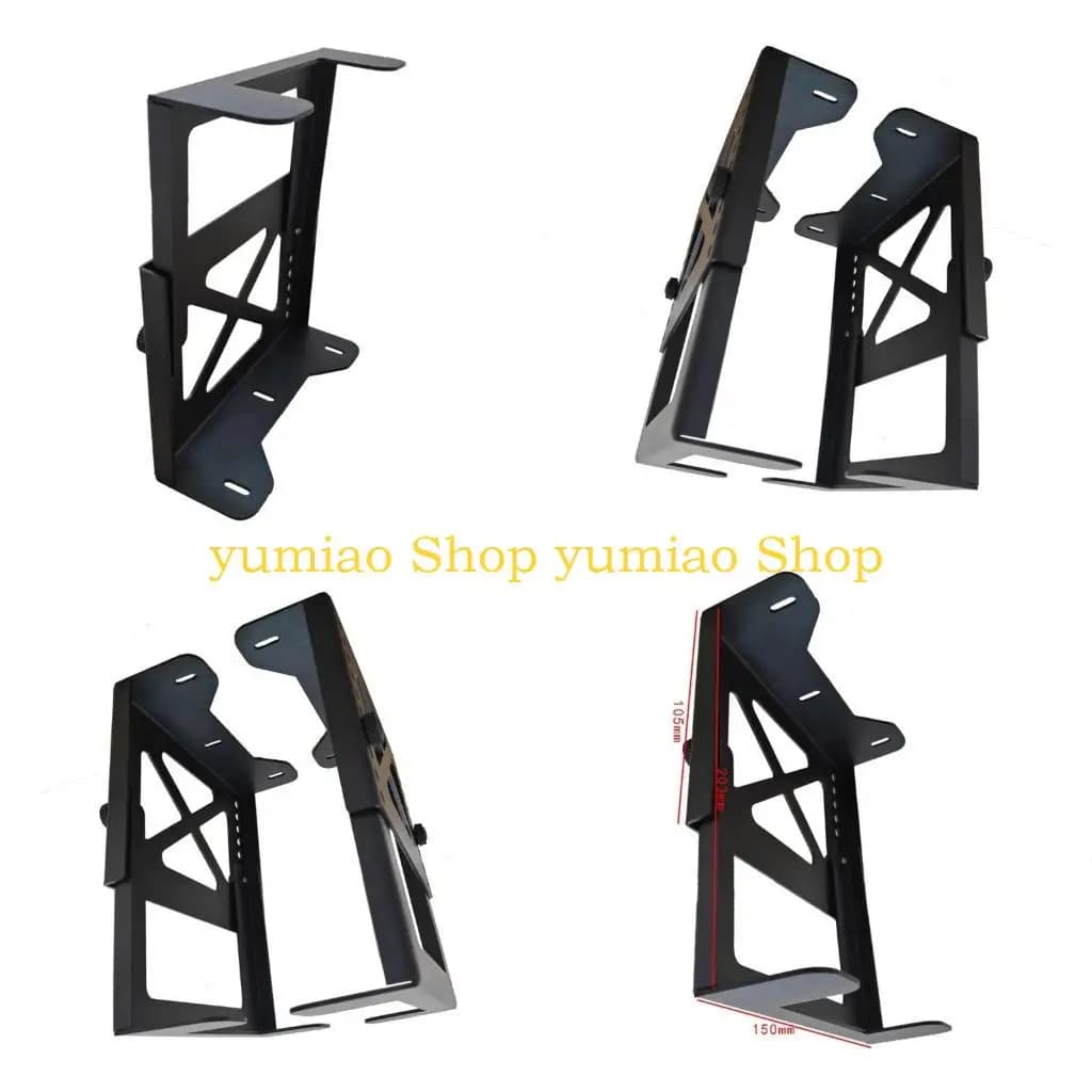 587B Under Desk Holder Shelf Rack Storage Bracket Protective Tray Organizers Bracket for NAS CPU UPS Servers Office Accessories