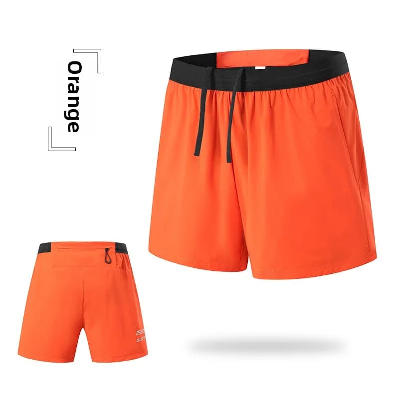 Pantaloncini da Uomo per Fitness, Corsa, Sport, Ciclismo, Traspiranti, Leggeri, ad Asciugatura Rapida, a Doppio Strato, Casual da Esterno, Tre Quarti