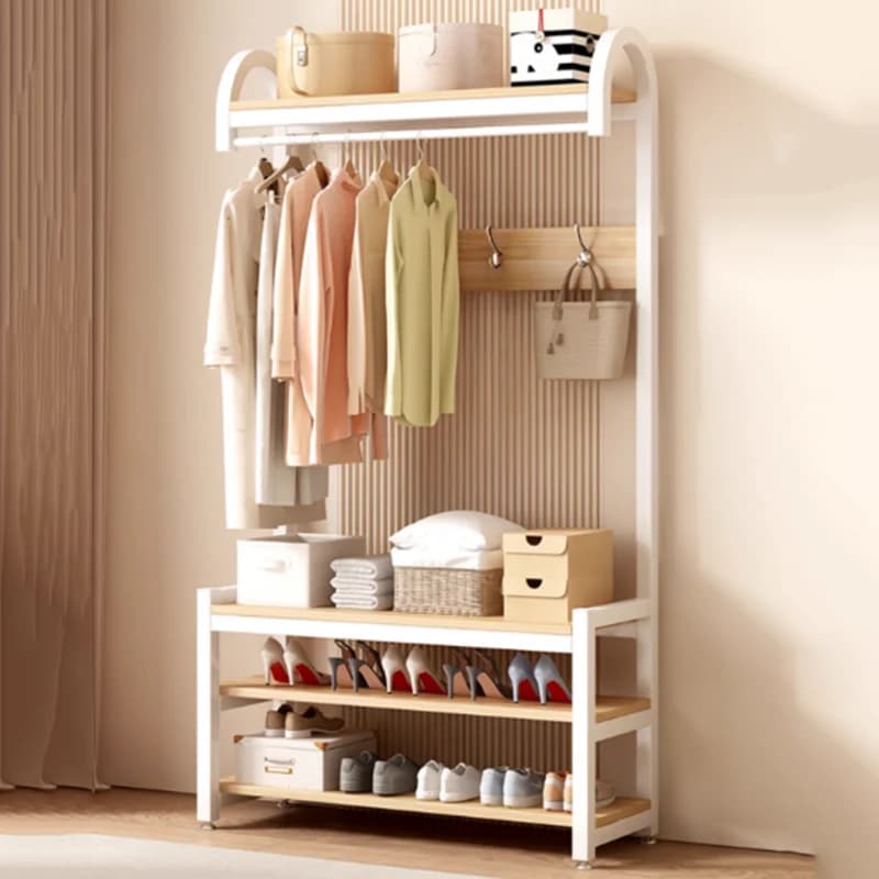 Minimalist ground coat hanger Metal aesthetic coat hanger Wardrobe Clothes rack Beautiful bedroom Furniture for home Why