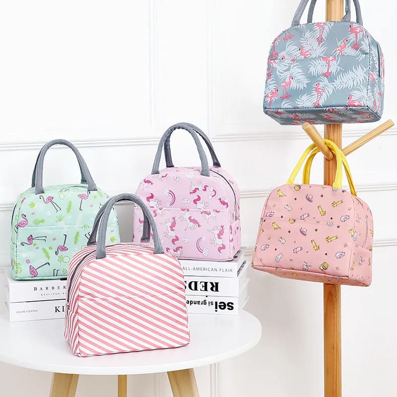 Lunch bag for fresh Japanese-style students, container for isolated meals, for employees, portable Bento thermal bag