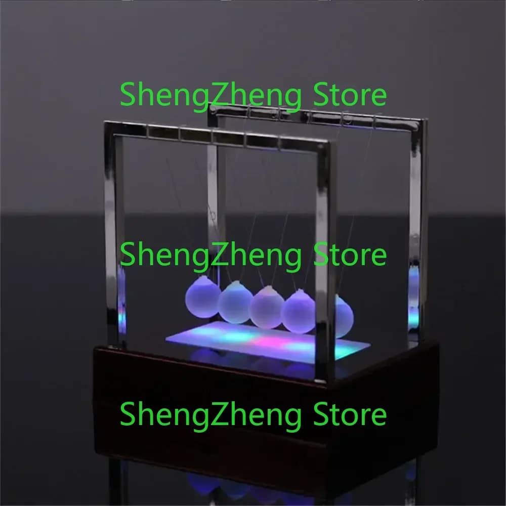 STEM Nightlight 15 cm Base di aggiornamento Acciaio Balance Ball Fisica Pendolo Giocattoli