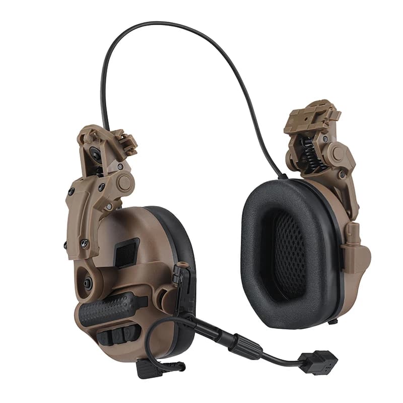 ARM NEXT F30 Cuffie antirumore tattiche con cancellazione attiva del rumore e amplificazione del suono, cuffie con connessione PTT per casco da caccia da tiro