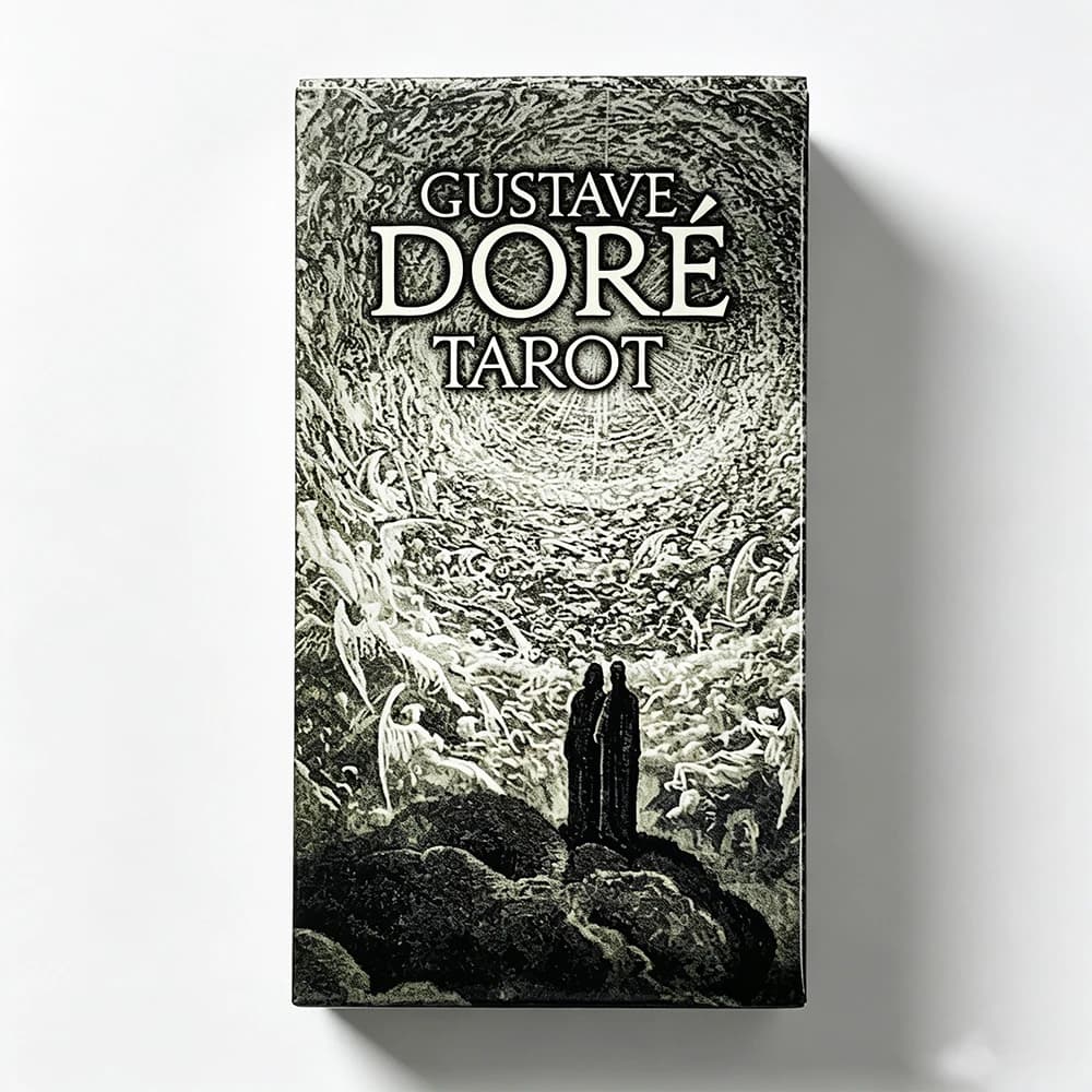 Gustave Dore Tarot Cards With Paper Instruction Manual For Beginners & Pros, Ideal For Divination, Meditation & Gifts