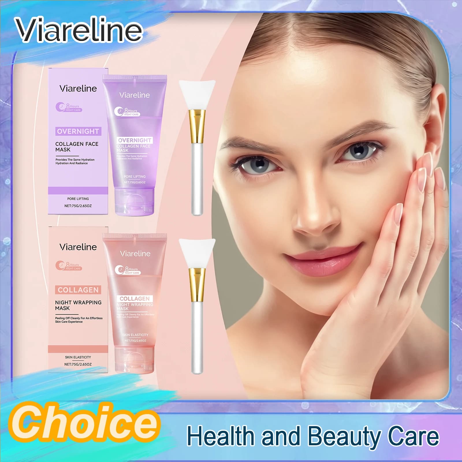 Collagen Mask Peel Off Mask To Clean Pores Reduce Fine Lines Improve Dullness Moisturizing And Firming Smooth And Glowing Skin