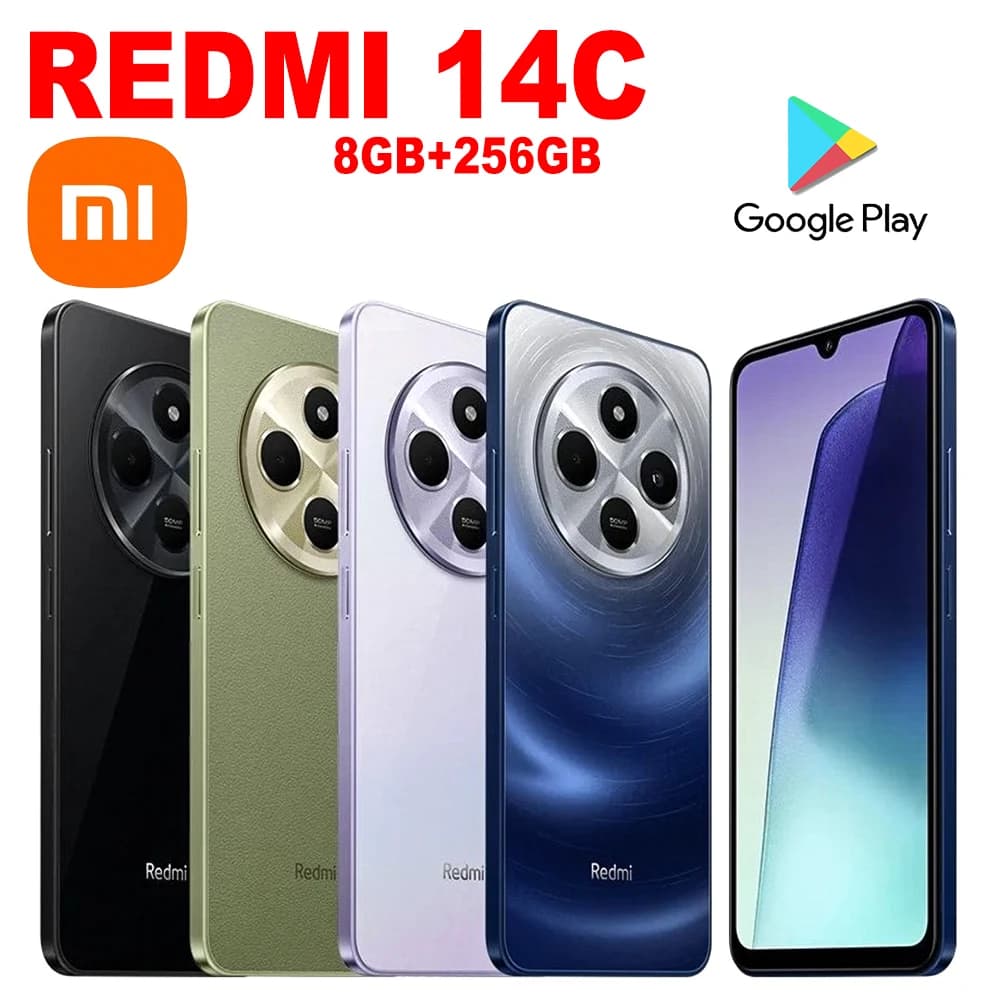 Redmi 14C 4G Fashion smart phone 8GB+256GB 5160mAh Type-C XIAOMI [EU/US/UK specifications]