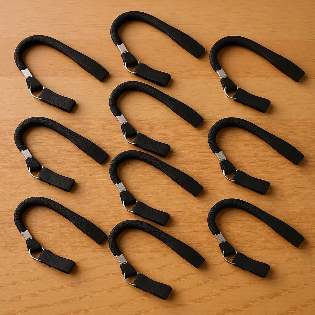 10 Pezzi Cinturino da Polso per Bastone da Passeggio, Elastico Regolabile Anti-Smarrimento per Bastoni da Trekking, Accessori per Escursionismo e Campeggio