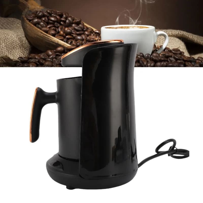 4 Cup Turkish Coffee Maker 600W Anti Overflow Dry Burning Protection Portable Machine For Home