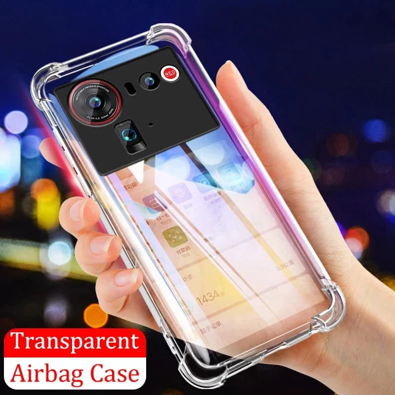 Skinlee Per ZTE Nubia Z80 Ultra Custodia Trasparente In Silicone Airbag Copertura Antiurto Per ZTE Nubia Z70 Ultra Involucro Posteriore