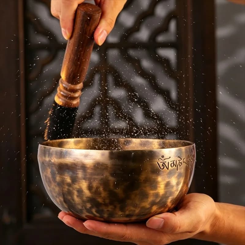Nepal Copper Singing Bowl Large Tibetan Sound Bowls Meditation Yoga Original Full Moon Bowls Handmade Sound Healing Instruments