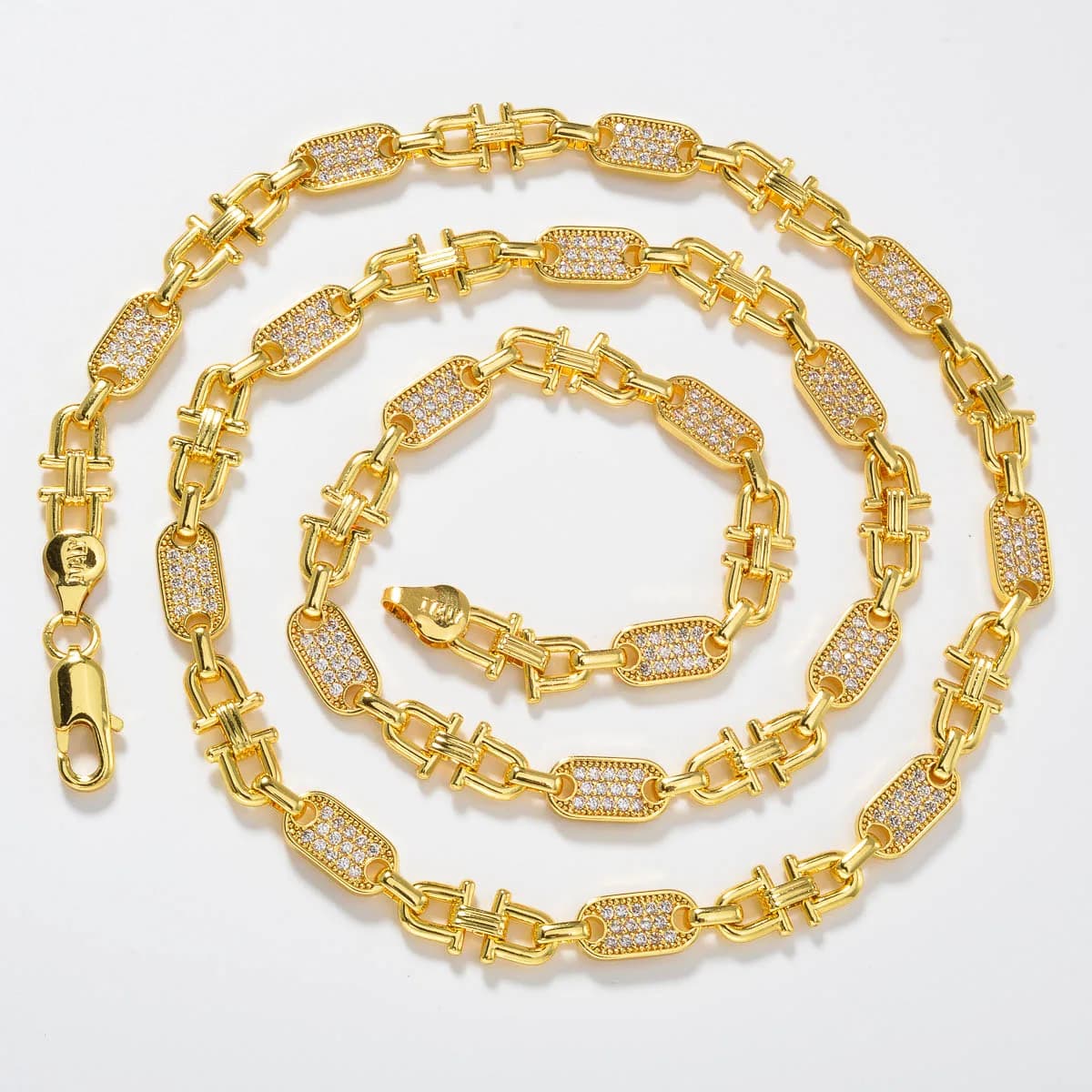 Collana di nuovo stile placcato oro Dubai gioielli per le donne Party Fashion zircone Neck catene 1 PC accessori quotidiani regalo africano