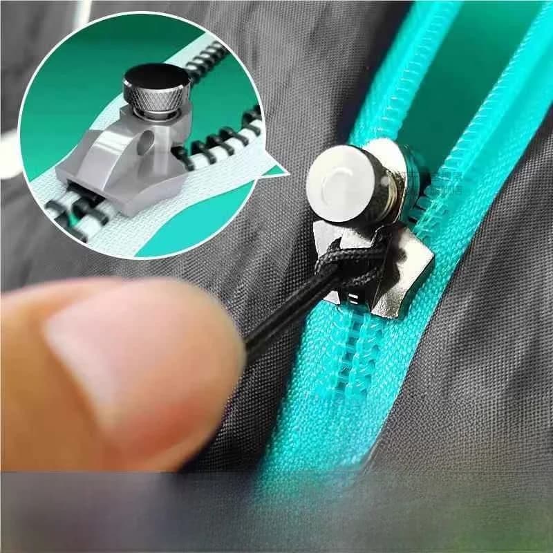 Kit Universale di Riparazione Cerniere: Testine di Ricambio in Plastica e Metallo, Strumento Fai-da-te per Cucito e Accessori per Fissaggio Cerniere
