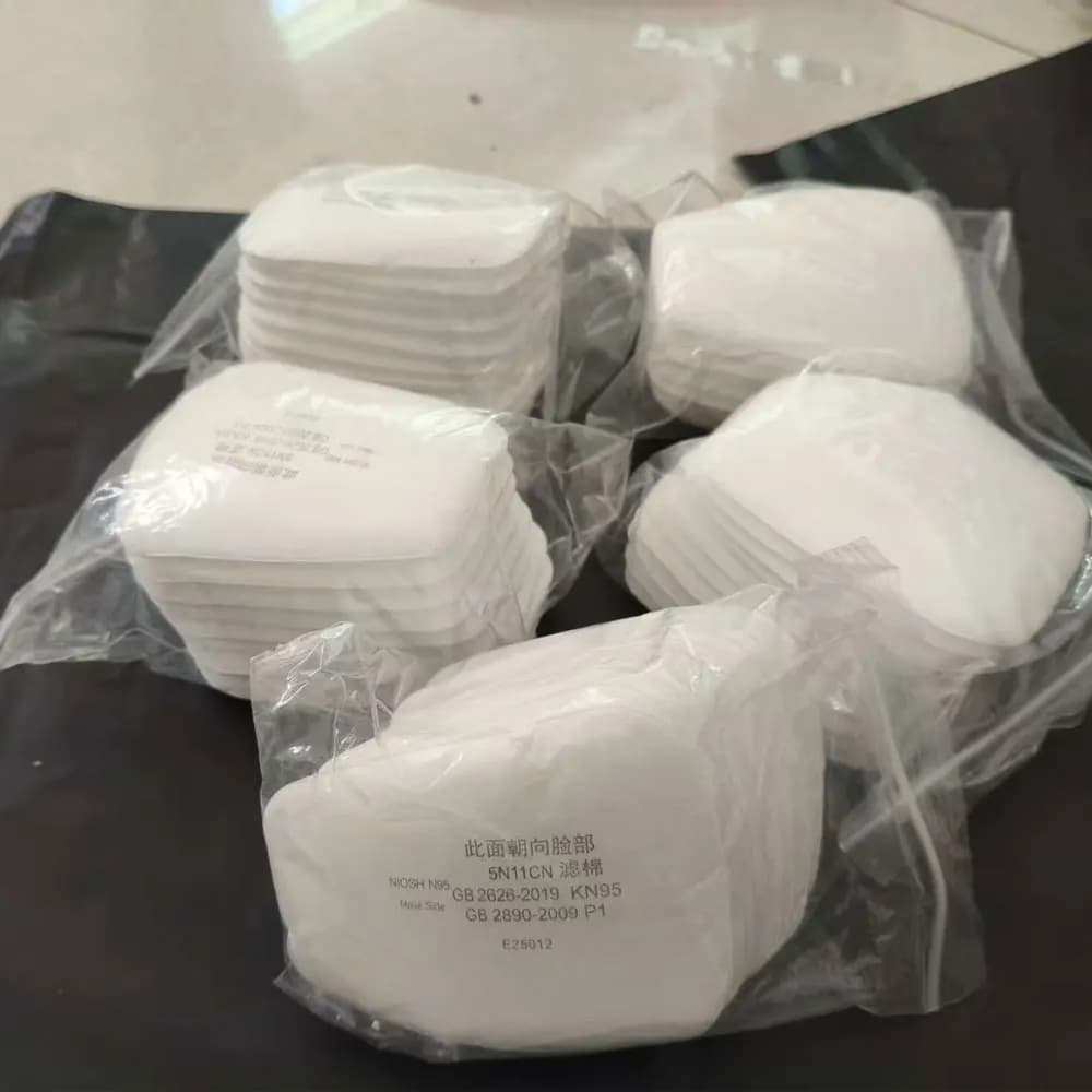 100 pcs 5N11 Powder Cotton Filter Paper Filters For 6001/6200/7502/6800 Spray Chemical Painting Breather Gas mask accessory