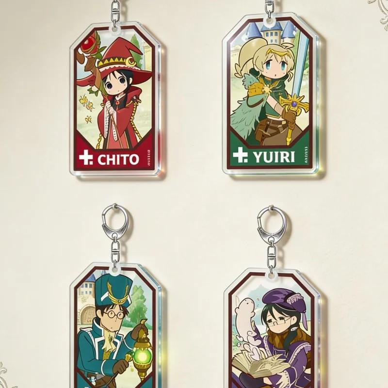 Collecting Chito/Yuuri/Kanazaa/Ishii Anime Girl Last Tour HD Acrylic Keychain 4pc Bag Car Keychain Fans Decoration Pendant Gifts