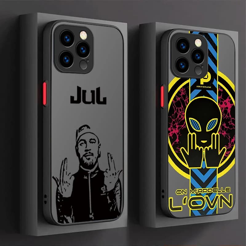Rapper JuL C'est Pas Des Lol IPhone 17 Air 15 16E 16 Plus 14 13 12 11 Pro Max XR X XS Max SE 2020 Full shockproof cover