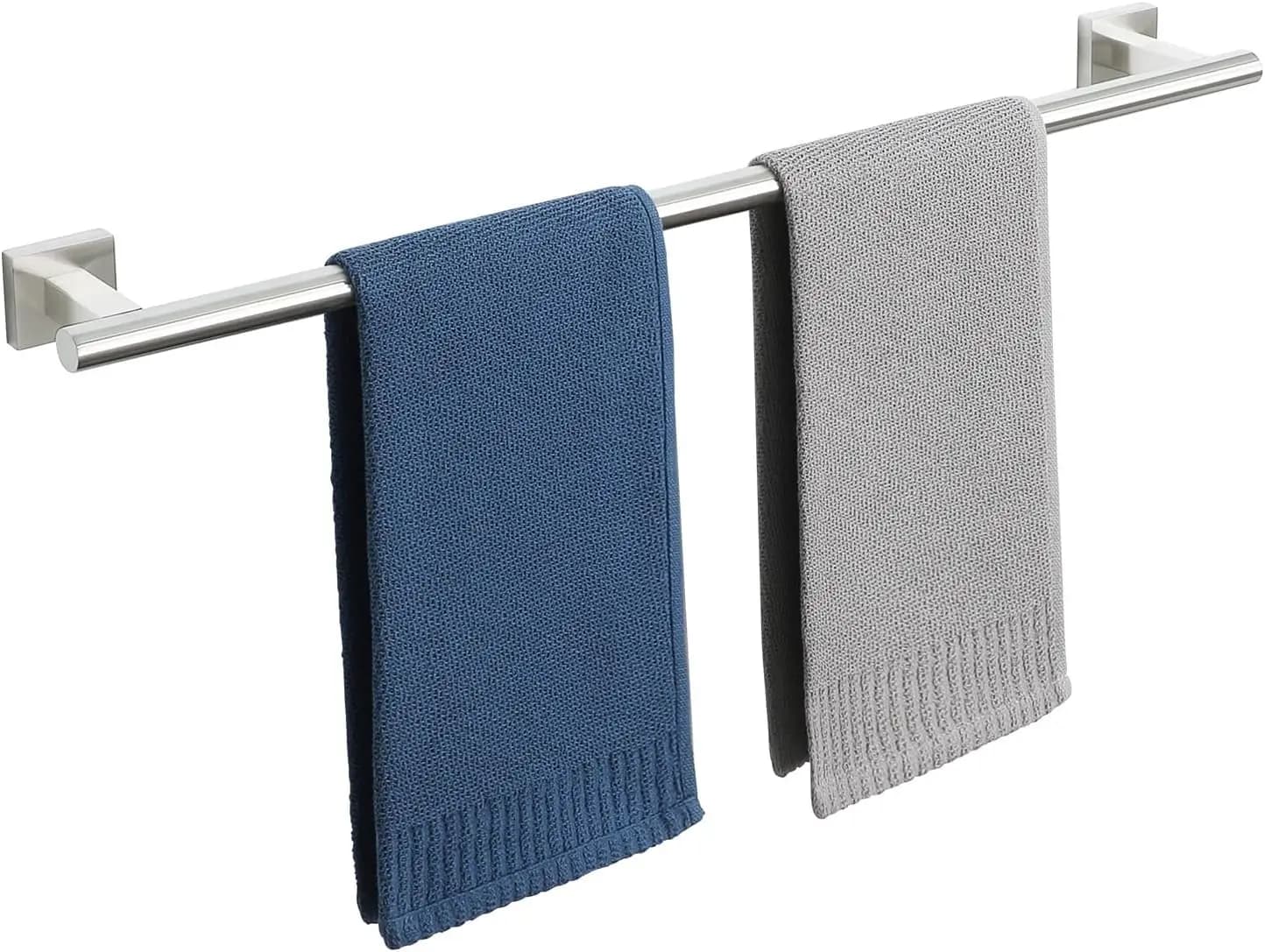 Portasciugamani da Bagno, Porta Asciugamani da 28 Pollici per Bagno, Porta Asciugamani in Acciaio Inox SUS304, Porta Asciugamani da Parete Resistente
