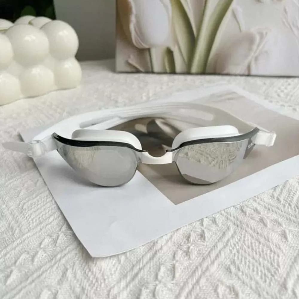 Waterproof Swimming Goggles Electroplating PU Big Frame Anti-UV Swim Glasses Adjustable HD Lens Anti-fog Swim Eyewear Travel