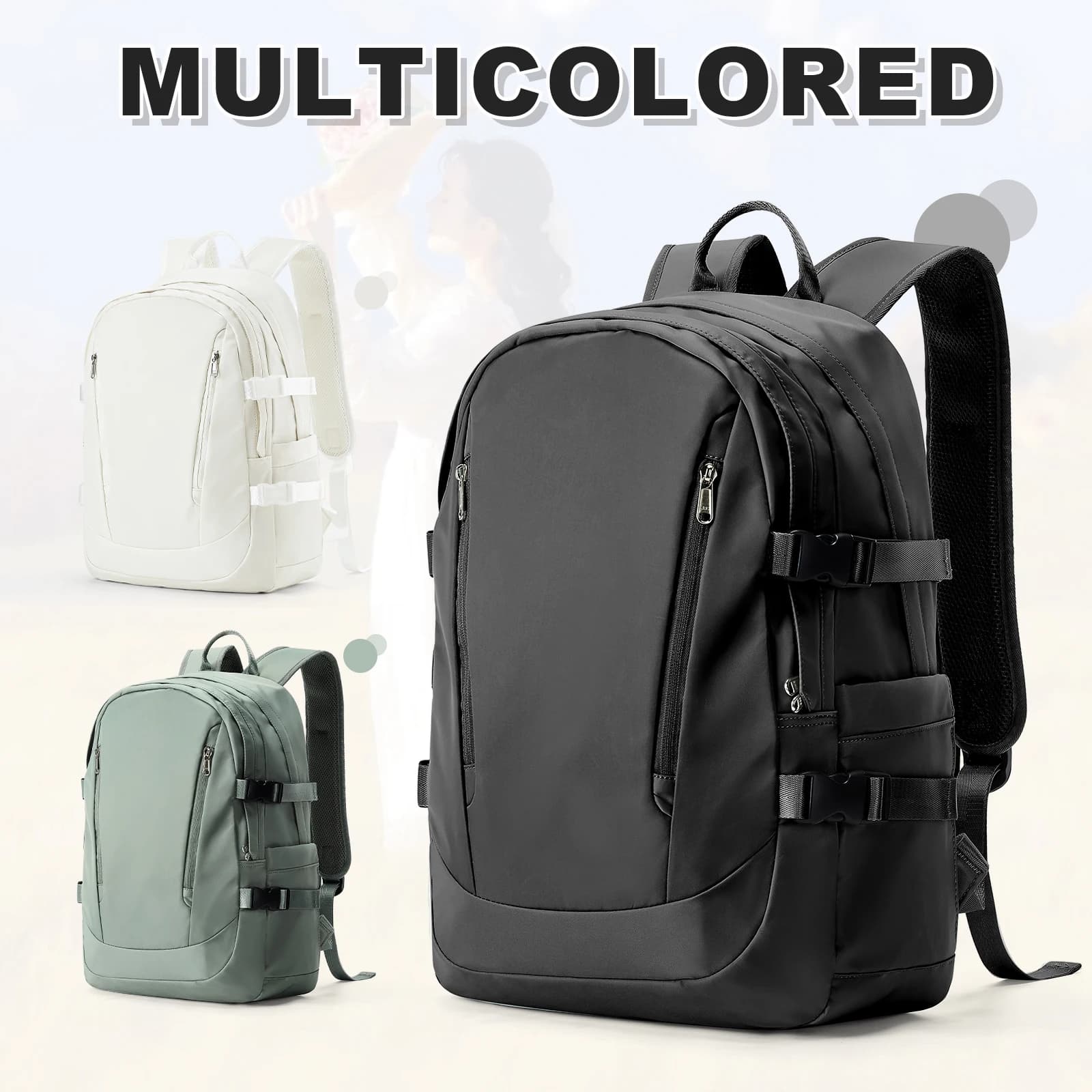 Zaino da viaggio grande per donna, zaino a mano zaino da trekking impermeabile per sport all'aria aperta zaino Casual zaino da scuola borsa da uomo