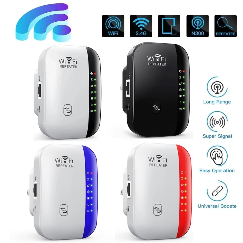 Nuovissimo ripetitore WIFI Wireless a sette lampade da 300Mbps di terza generazione 2.4G Router Range Extender amplificatore di segnale wi-fi Home