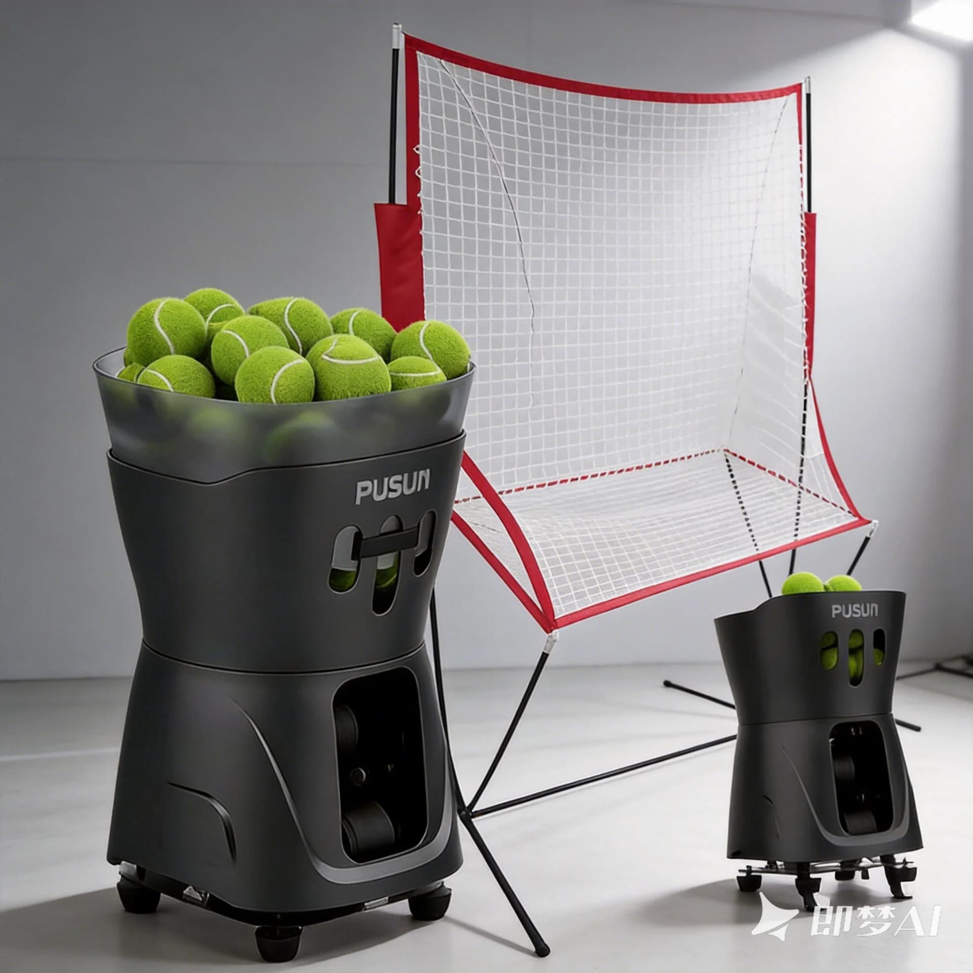 PUSUN PT MiniPro Automatic Tennis Ball Machine Lightweight Portable Trainer With Remote Control