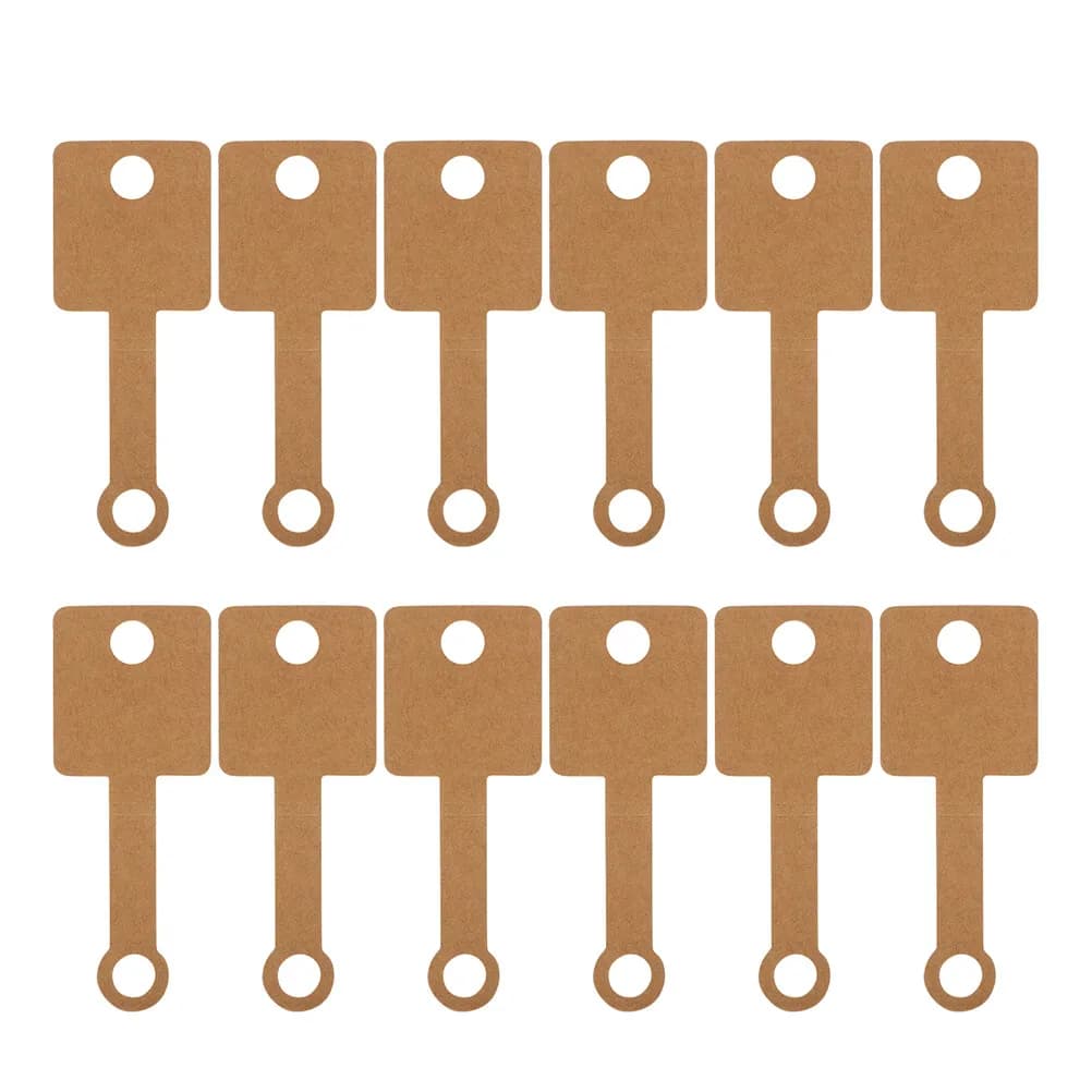 50 Pezzi Cartoncini Espositori per Collane, Porta Gioielli Autoadesivi Pieghevoli, Etichette per Confezioni di Ciondoli, Forniture per Etichette di Gioielli