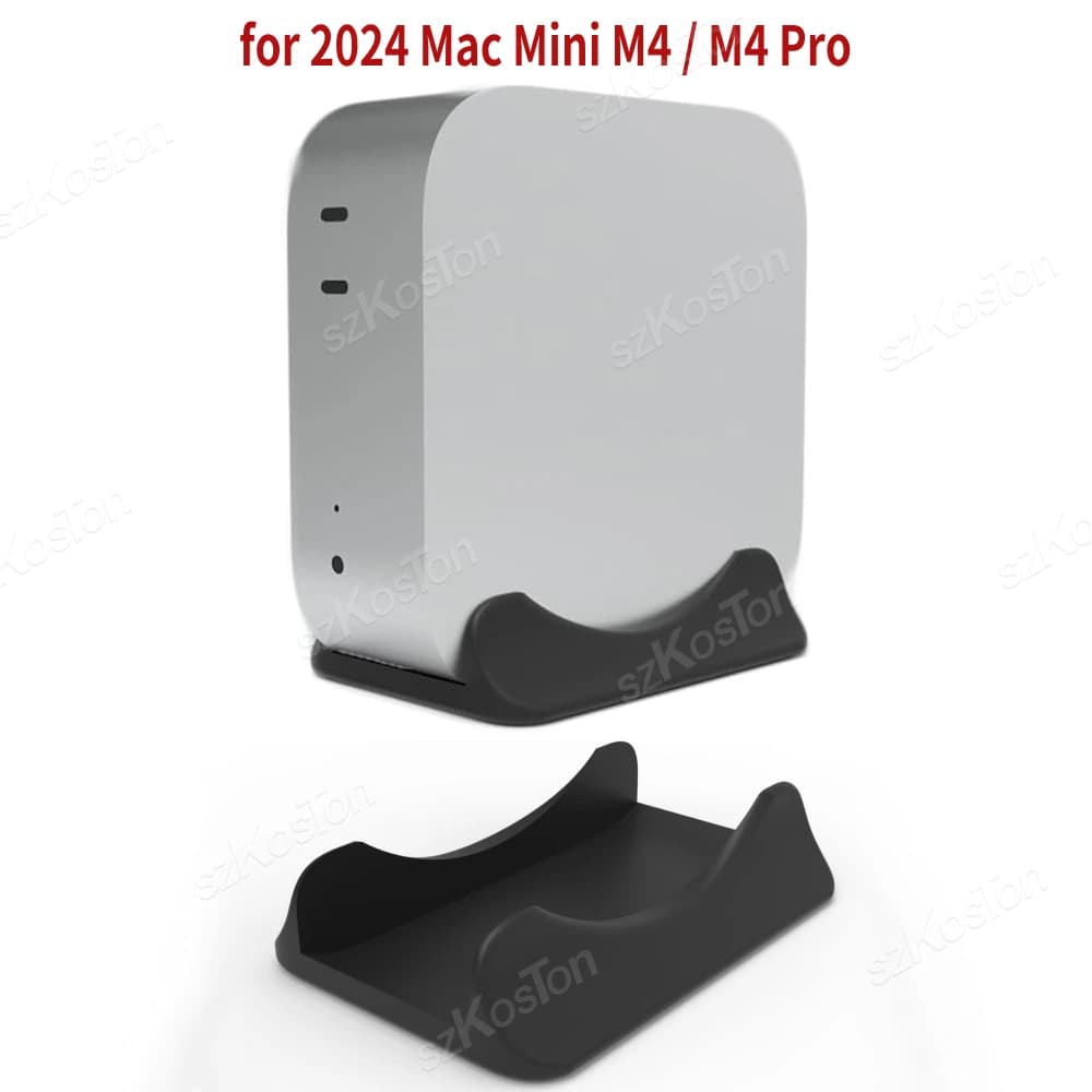 Vertical Stand for 2024 Mac Mini M4 Desktop Computer 3D Printing Accessories for Mac Mini M4 Pro PC Multi-Function Holder