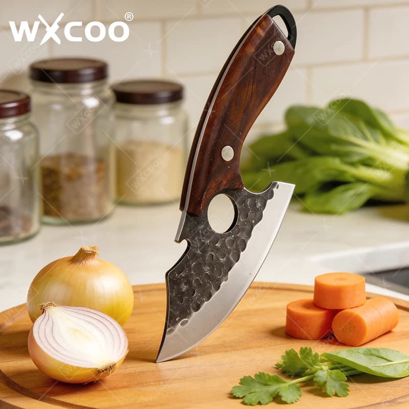 Coltello da Disosso WXCOO in Acciaio Inossidabile, Coltello da Macellaio per Cucina con Manico Ergonomico per Casa e Ristorante