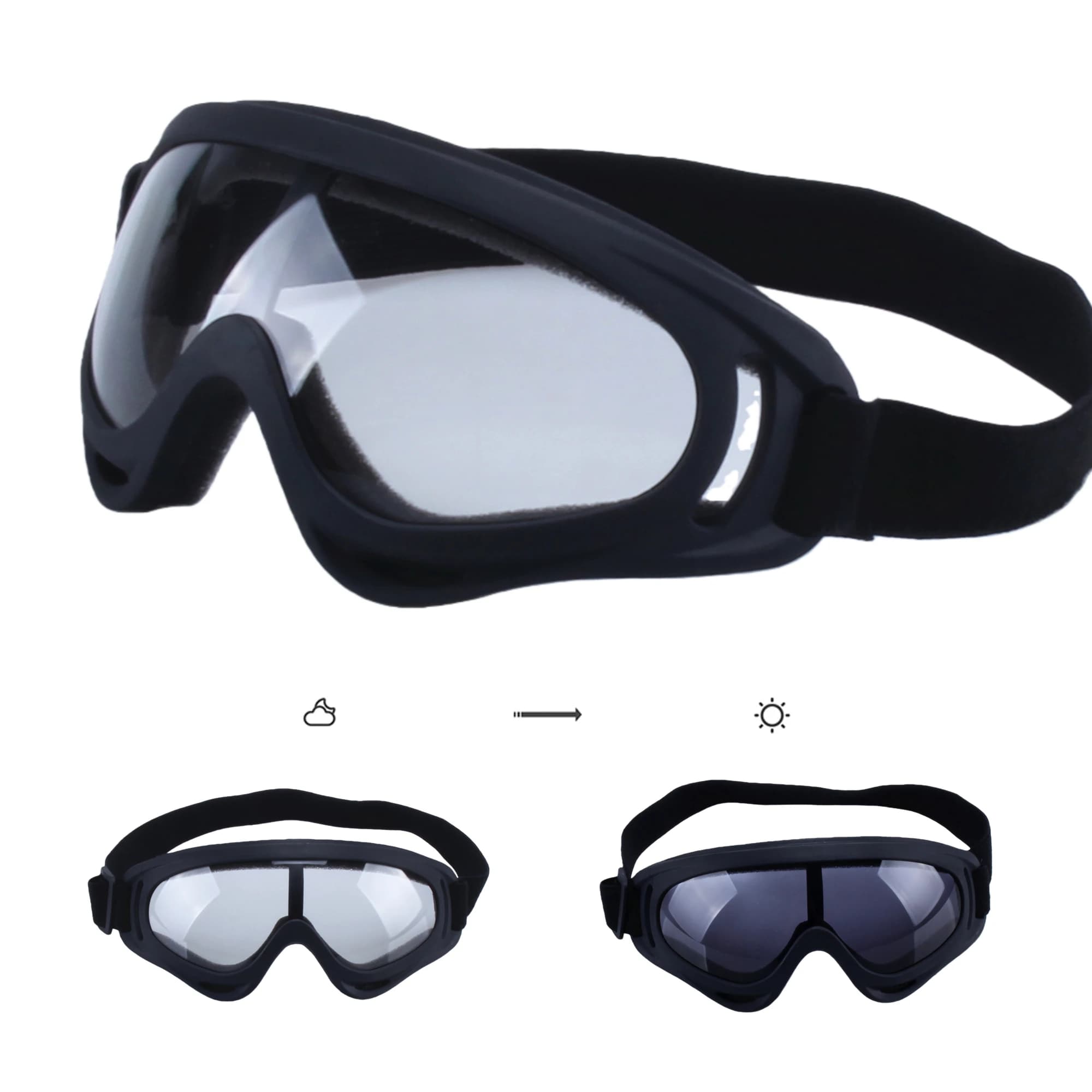 Occhiali Polarizzati per Motocross, Moto, Fuoristrada, da Corsa, Fotocromatici, Occhiali da Sole per Moto, Sci, Snowboard, Sport all'Aperto