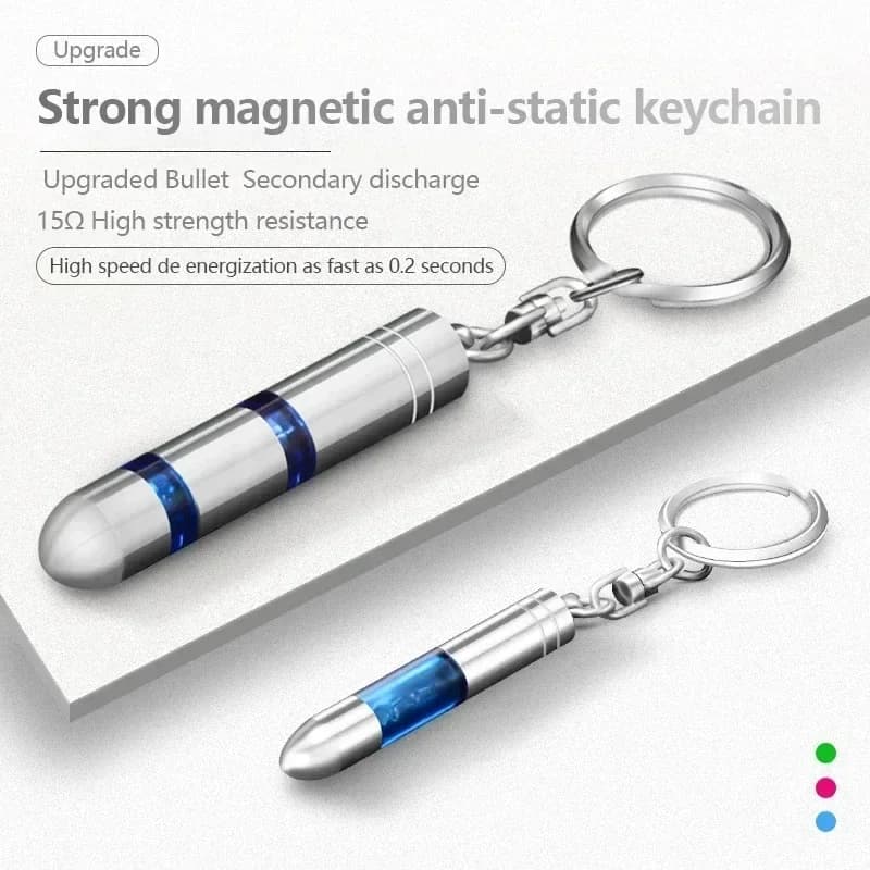 Anti-static keychain Static remover for car body Downloader Anti-static drive Eliminator portable keychain High voltage portable key