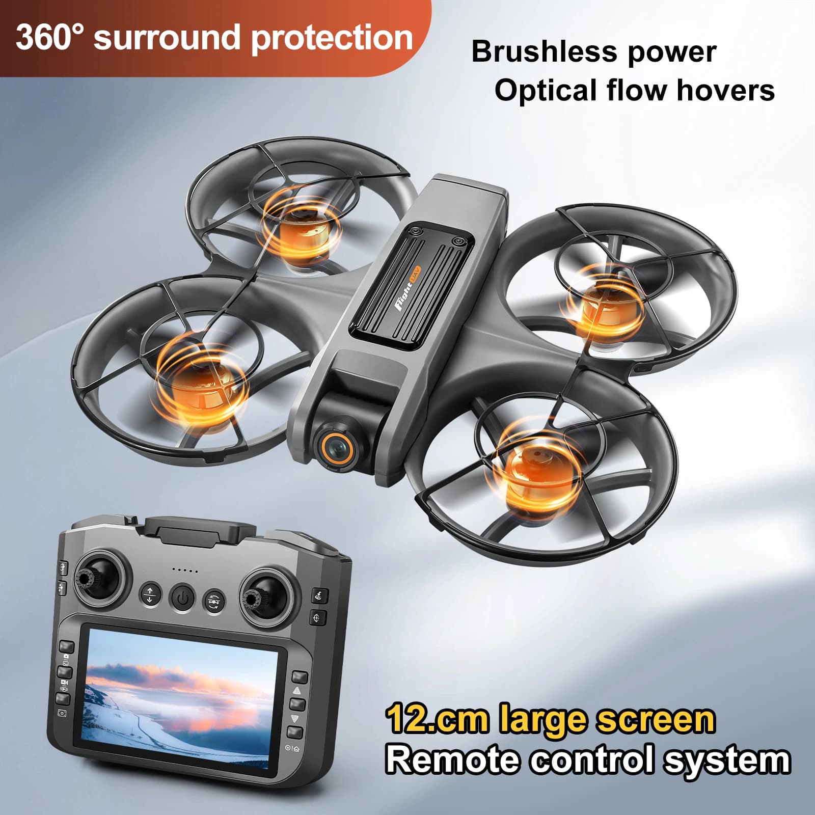 Professionale S156 Drone GPS 8K HD Rc Grande schermo Doppia Fotocamere 5G WIFI Motori Brushless Evitamento Ostacoli Quadcopter Giocattolo
