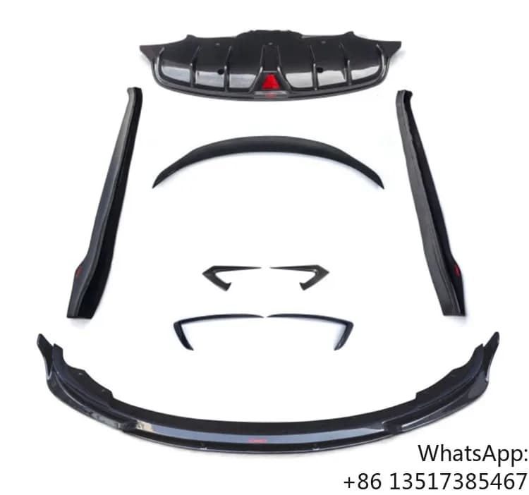 CM Style Model 3 Carbon Fiber Front Lip Rear Diffuser Side Skirt Rear Trunk Spoiler Body Kit for Tesla Model3
