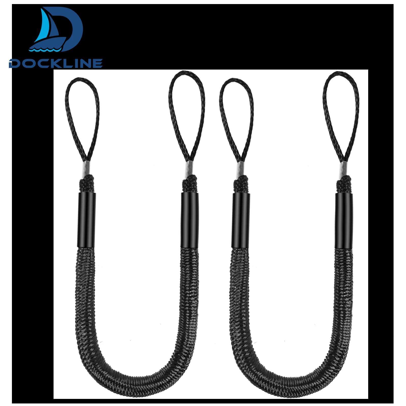 Bungee Dock Line corda di ormeggio Anchor Buddy accessori per barche per Jetski, Kayak, pontone Stretch 4 '-5.5'