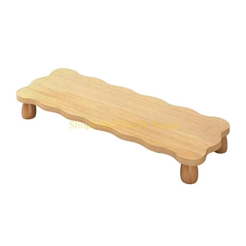 Base per monitor in legno semplice Supporto modificabile in altezza per regolazione altezza del display e accessori per