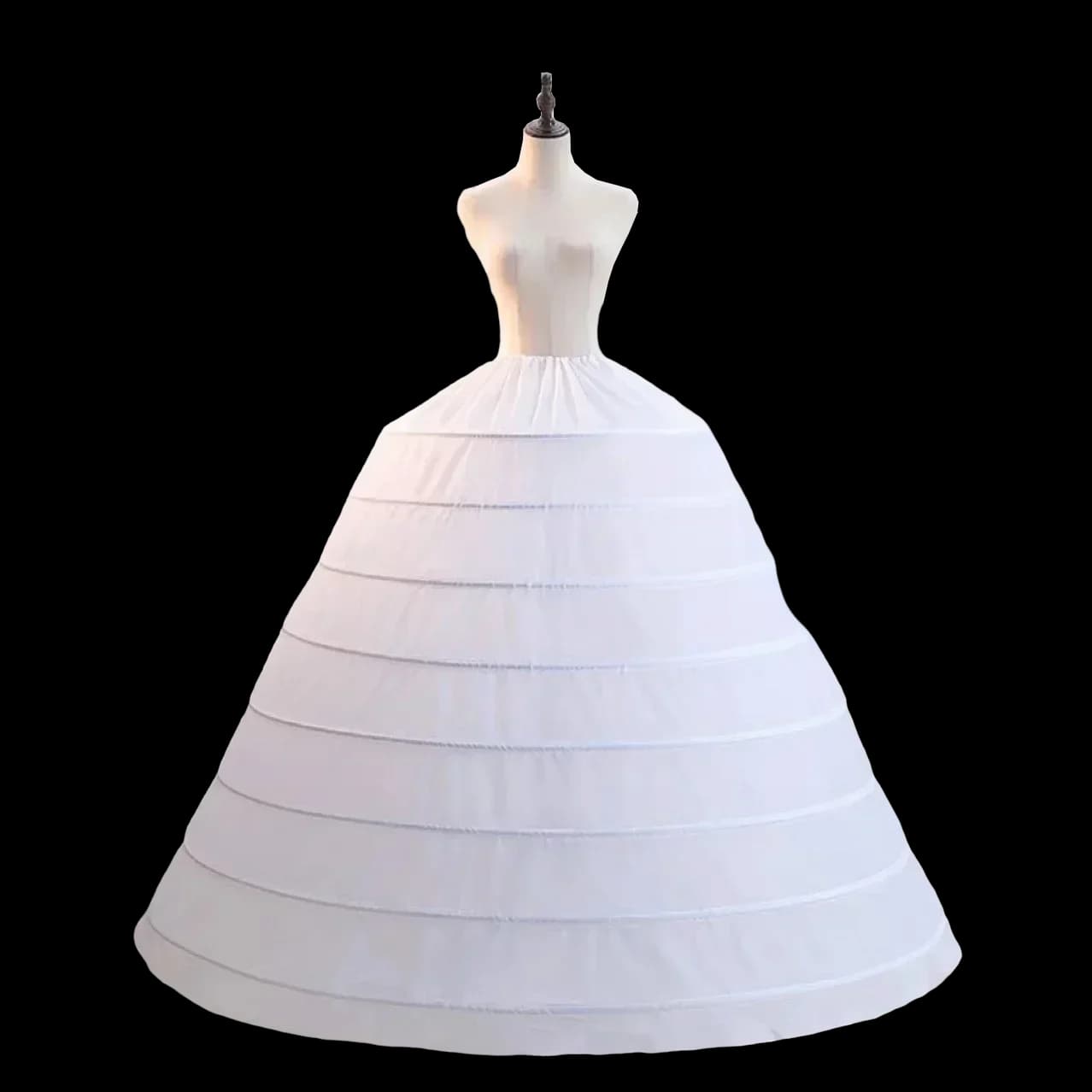 8 Hoops Bridal White Puffy Wedding Dress Bridal Petticoats
