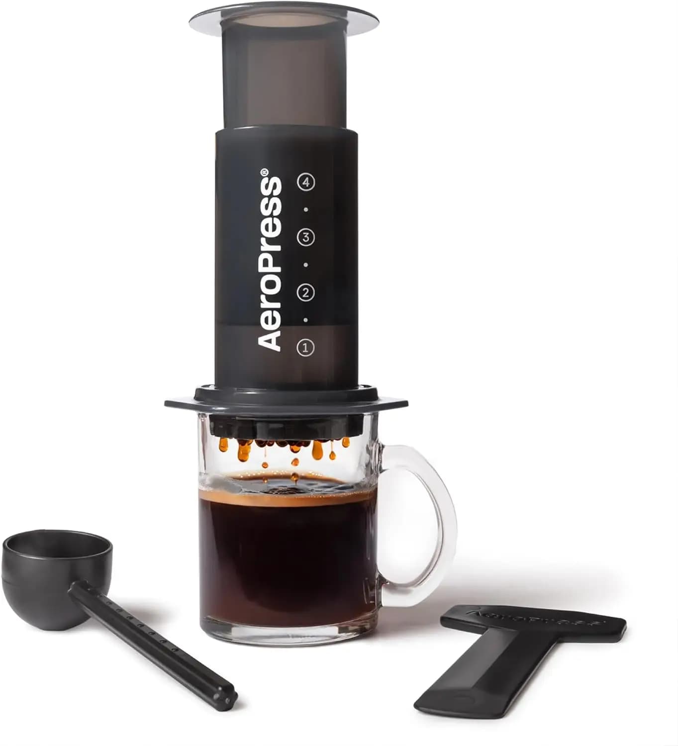 Macchina da Caffè Portatile per Espresso Rapido e Preparazione a Livello Barista con Camera, Pistone e Filtri