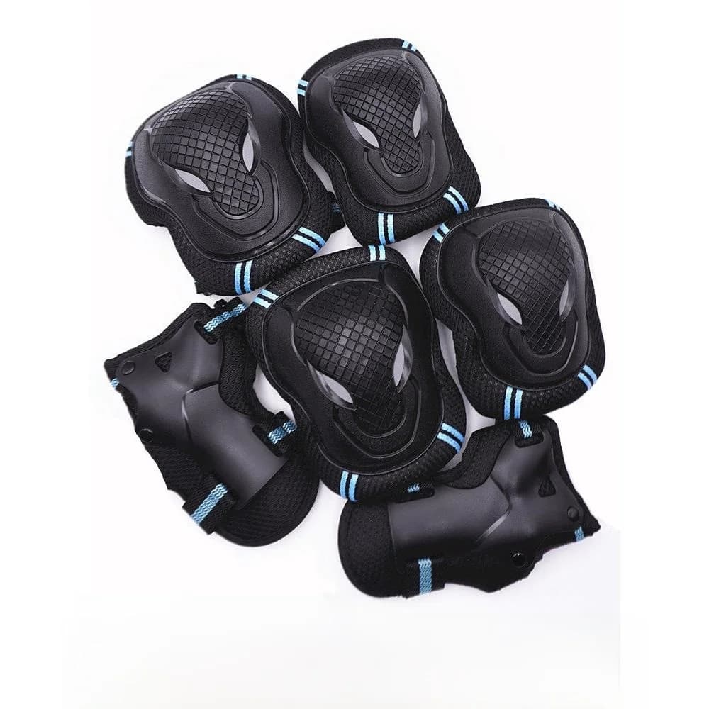 Set di Protezioni per Gomiti e Ginocchia per Bambini, Attrezzatura Protettiva per Ciclismo, Pattinaggio a Rotelle e su Ghiaccio, Protezione Professionale per le Mani, Set Completo per Skate