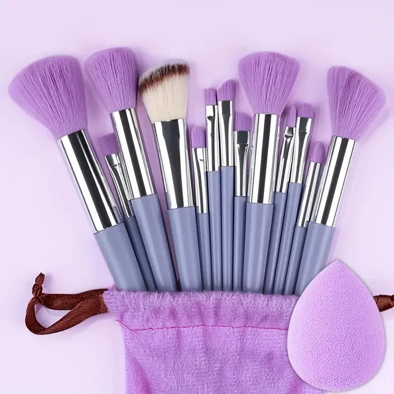 Profession 13 pcs set of brushes for make-up foundation shade fard powder blending soft and soft set complete with tools for female make-up
