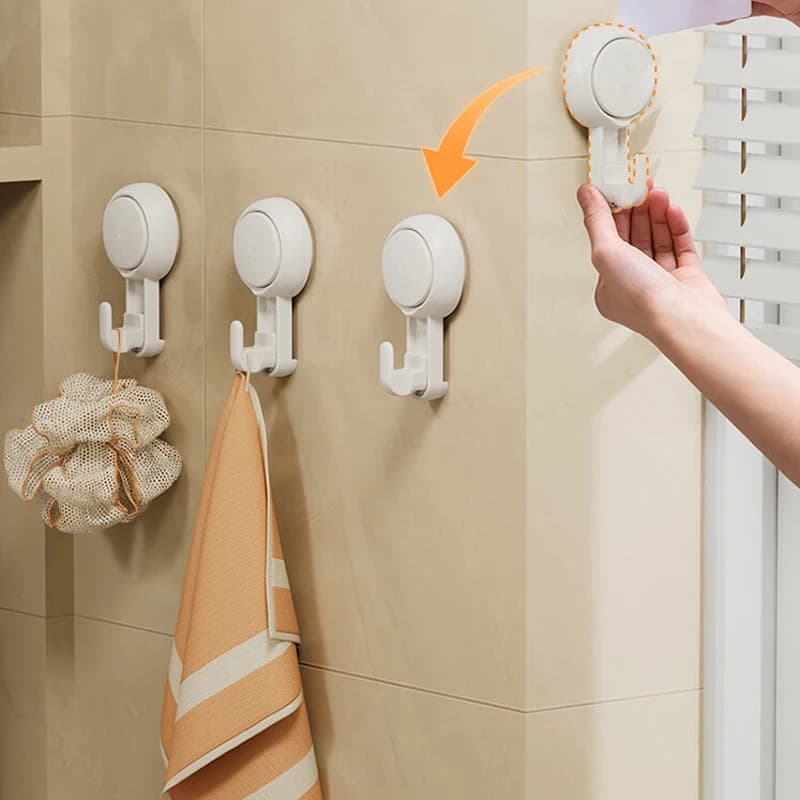 Ganci a ventosa resistenti per bagno, impermeabili, per asciugamani, accappatoi, appendiabiti, gancio a ventosa da parete senza foratura, organizer da cucina