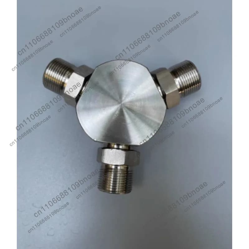 Accessories tee high-pressure split gun cleaning pump special tee heat exchanger dredge stainless steel tee