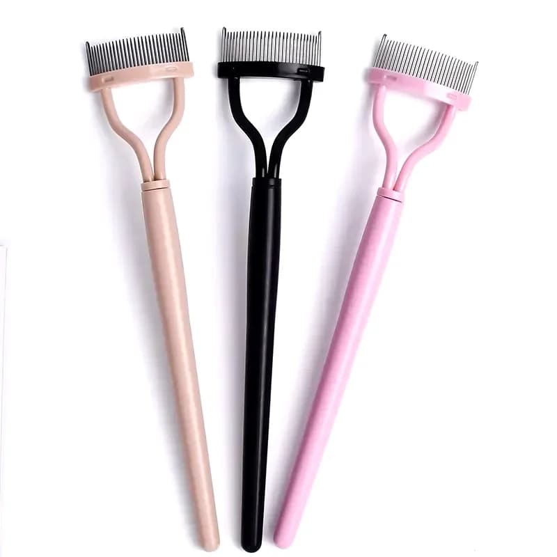 Lash Stainless Steel Eyelash Portable Eyelash Brush Comb Mascara Curl Eye Combing Tools Eyelash Curler Makeup Lash Separator