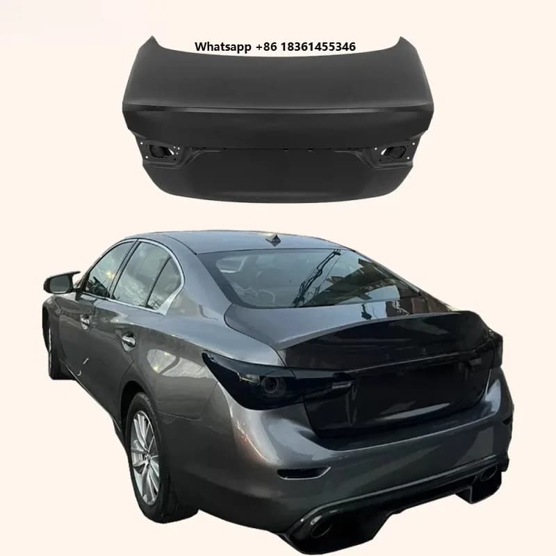 Parti Carrozzeria V37 Q50 2013-2017, Coperchio Baule Posteriore in Fibra di Vetro Stile Ducktail