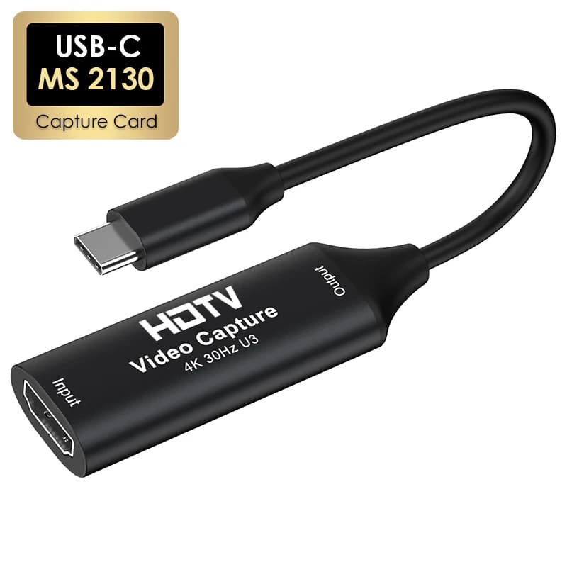 Scheda di acquisizione video USB 3.0/2.0 di tipo C HDTV 4K 30Hz MS2130 Gioco Grabber Record per Switch Xbox PS4/5 Trasmissione in diretta
