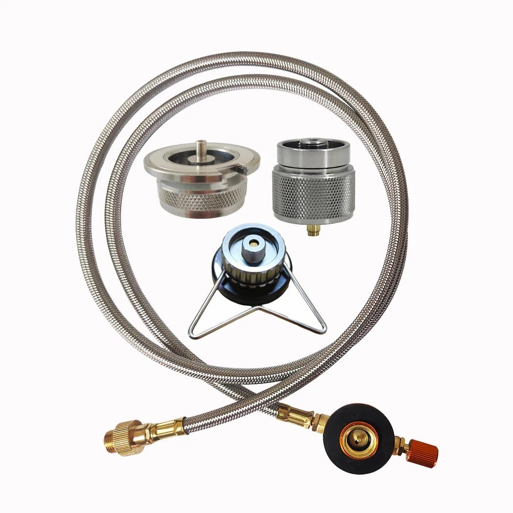 Adapter for outdoor gas conversion Accessories for stoves Adapter for camping gas cooker and extension cable set from 1 m